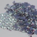 K9 Glass Crystal Loose Rhinestones Hotfix Flat Top Rectangle Shape Iron-on Rhinestones for DIY Crafts and Decoration